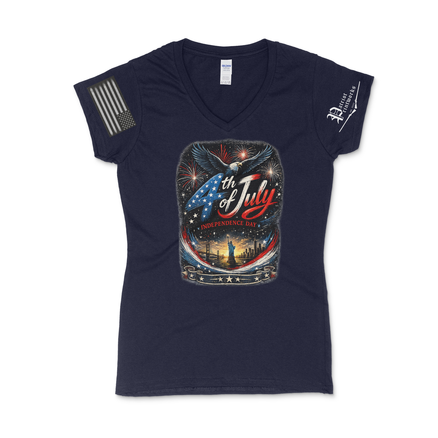 Liberty in Bloom Women's V-Neck T-Shirt