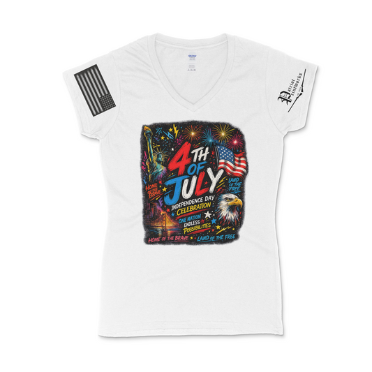 Independence Glow Women's V-Neck T-Shirt