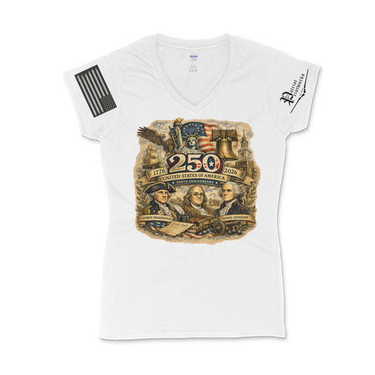 America's 250th Birthday Women's V-Neck T-Shirt