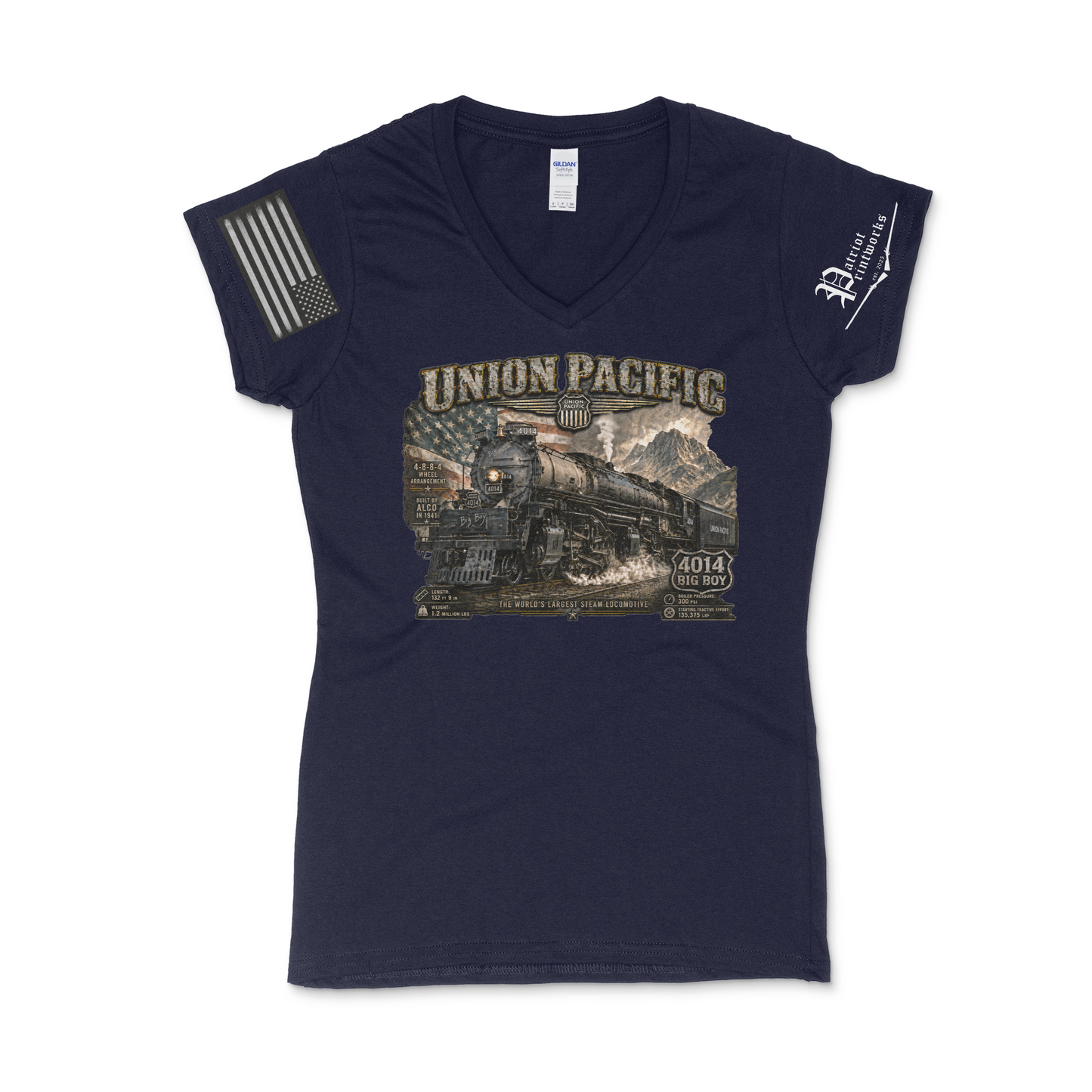 Big Boy King of the Rails Women's V-Neck T-Shirt