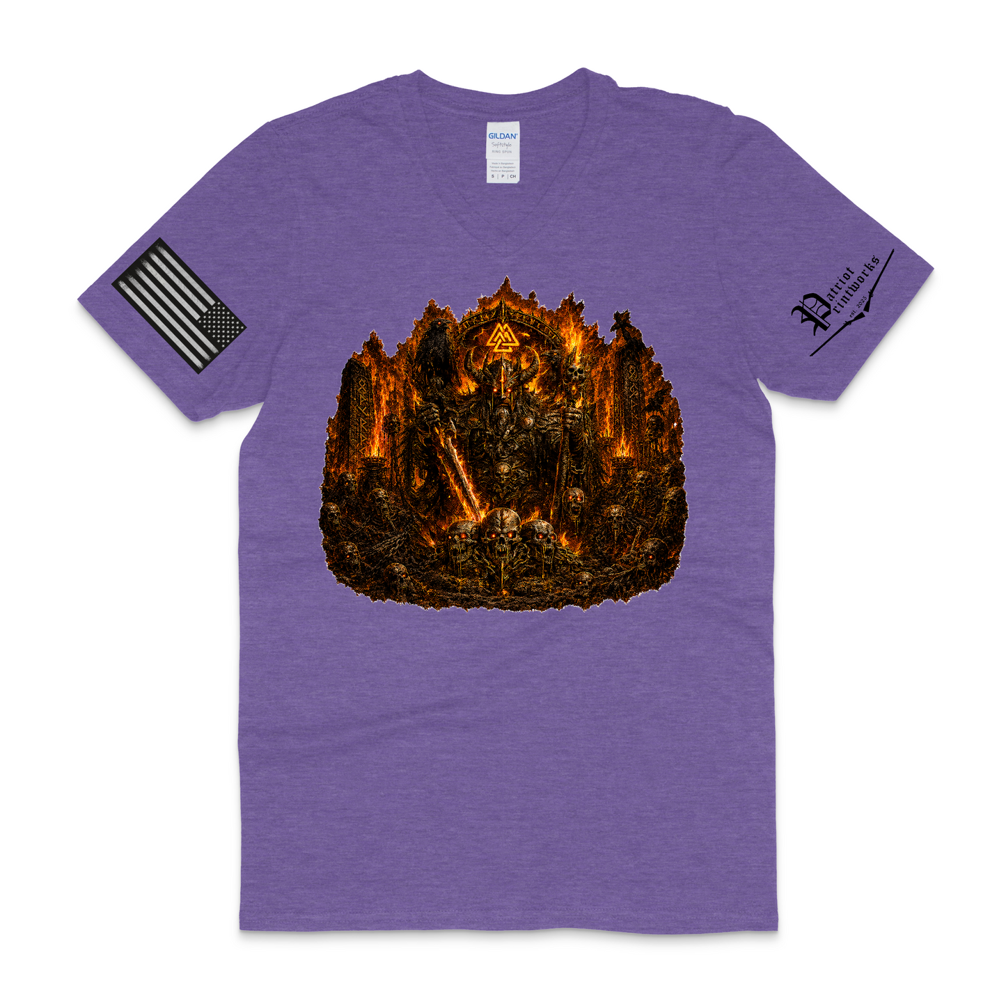 Burning Barrow Lord V-Neck T-Shirt