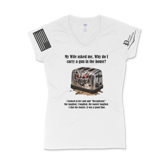 Carry at Home Ladies V-Neck T-Shirt