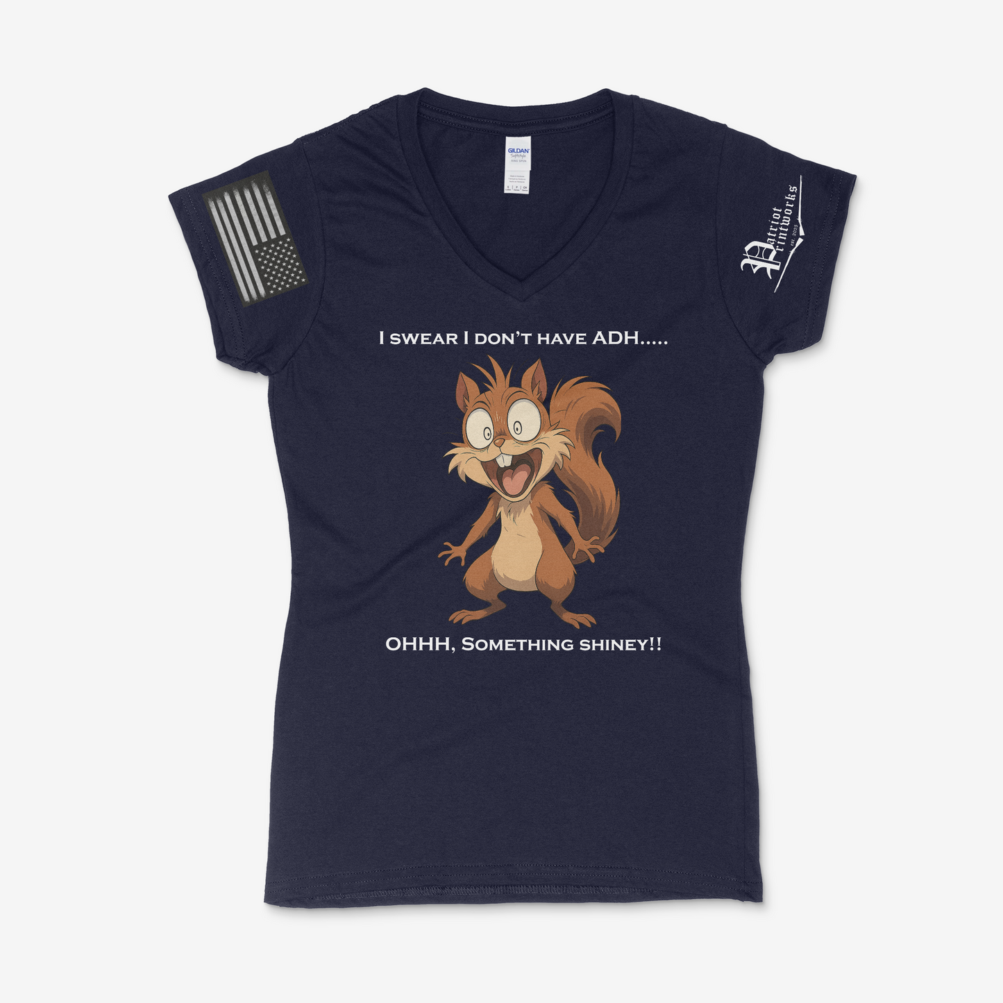 Ohhh… Something Shiney Ladies V-Neck T-Shirt