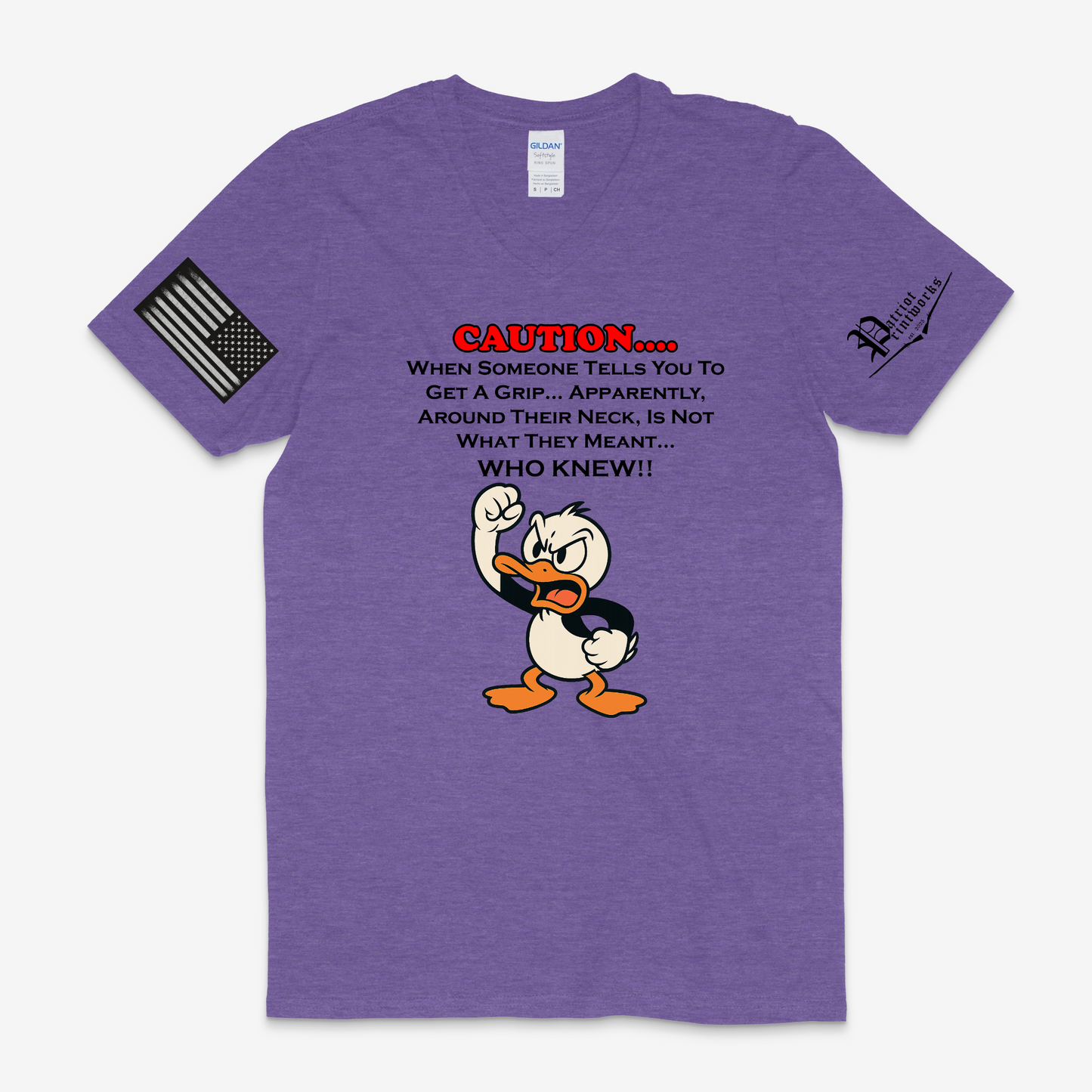 Get A Grip V-Neck T-Shirt