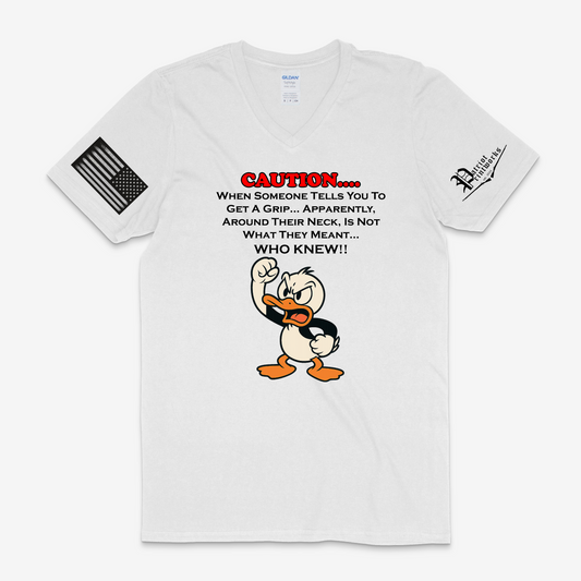 Get A Grip V-Neck T-Shirt