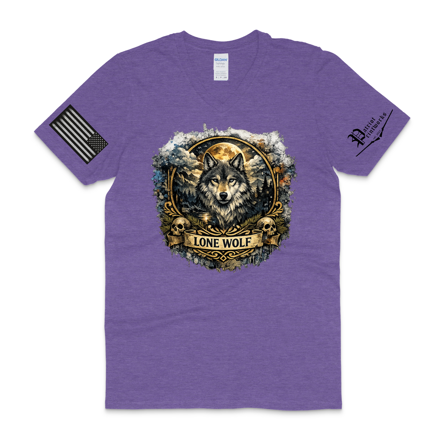 Lone Wolf V-Neck T-Shirt