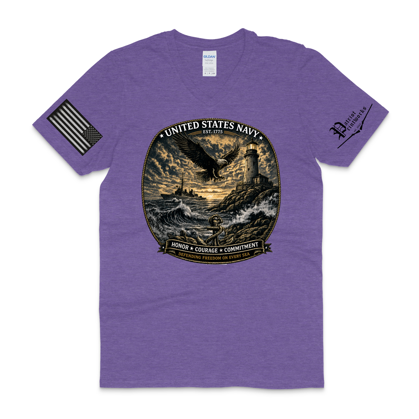 U.S. Navy V-Neck T-Shirt