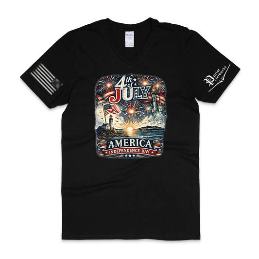 Americana Celebration V-Neck T-Shirt