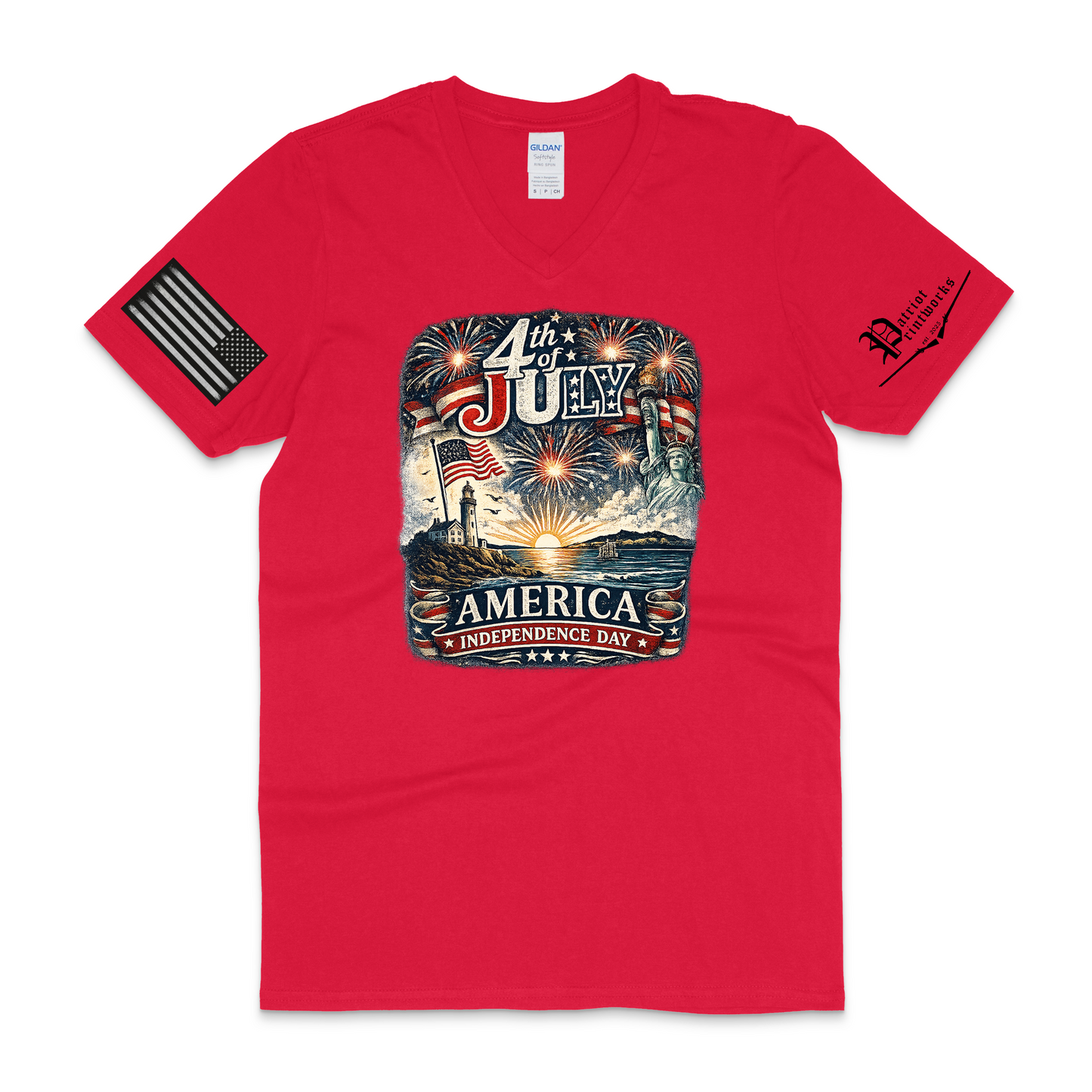 Americana Celebration V-Neck T-Shirt