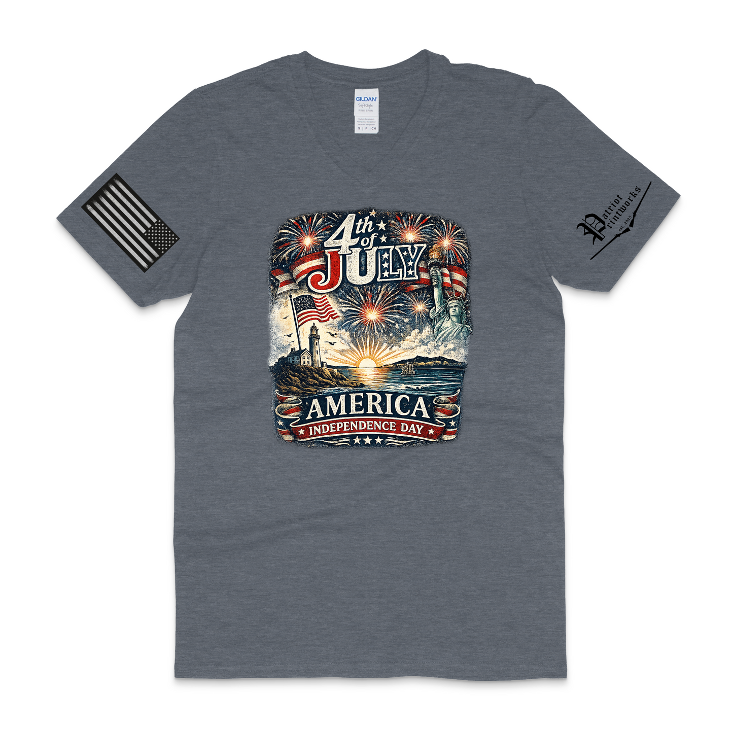 Americana Celebration V-Neck T-Shirt
