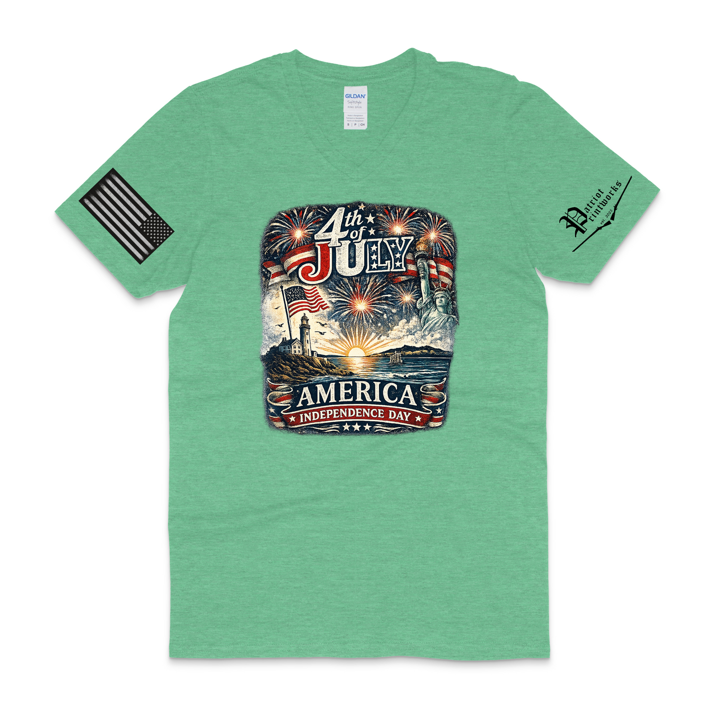 Americana Celebration V-Neck T-Shirt