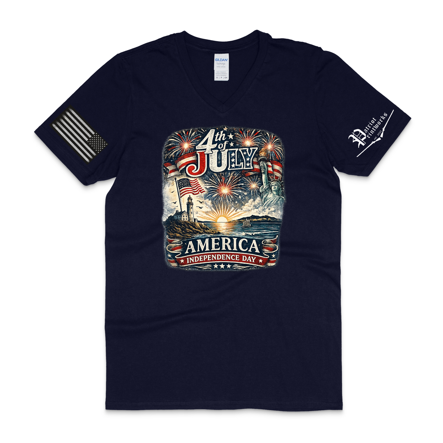 Americana Celebration V-Neck T-Shirt