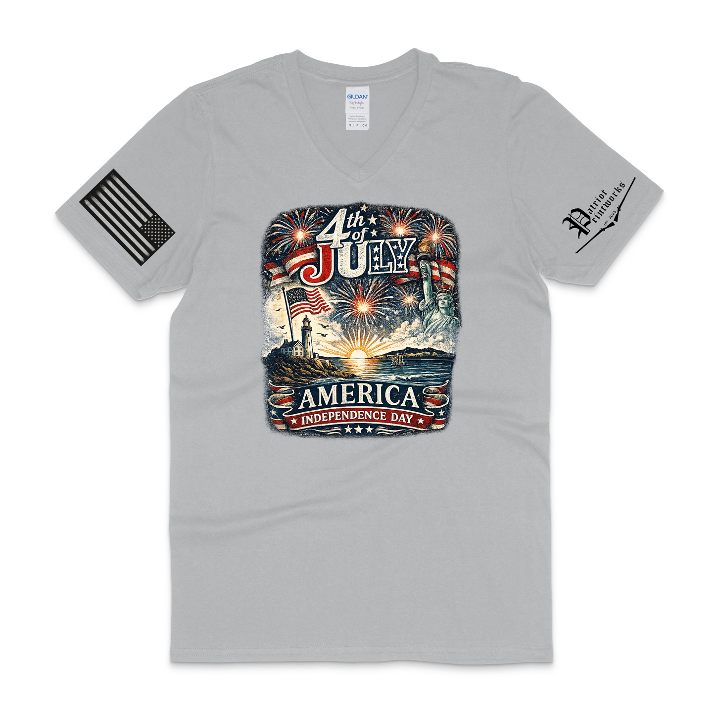 Americana Celebration V-Neck T-Shirt