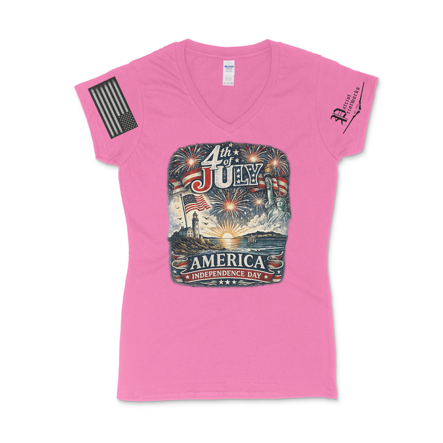 Americana Celebration Women's V-Neck T-Shirt