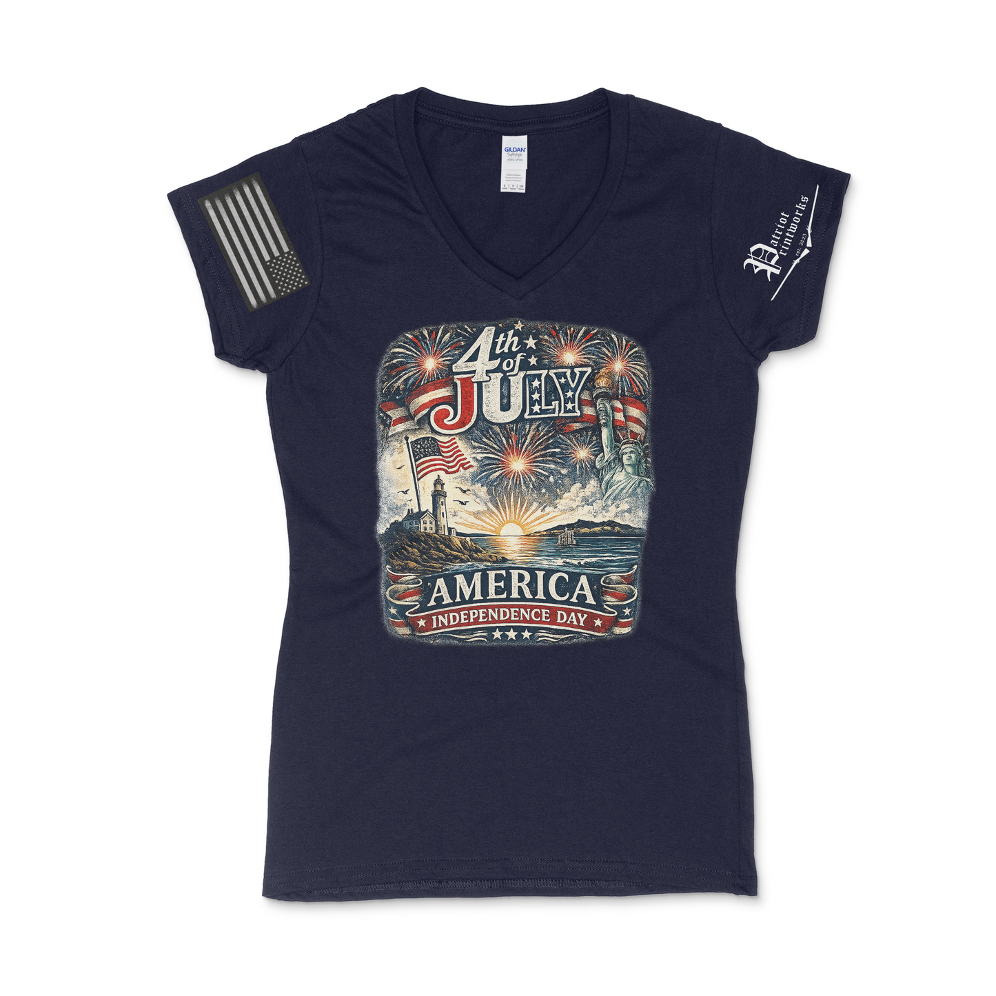 Americana Celebration Women's V-Neck T-Shirt
