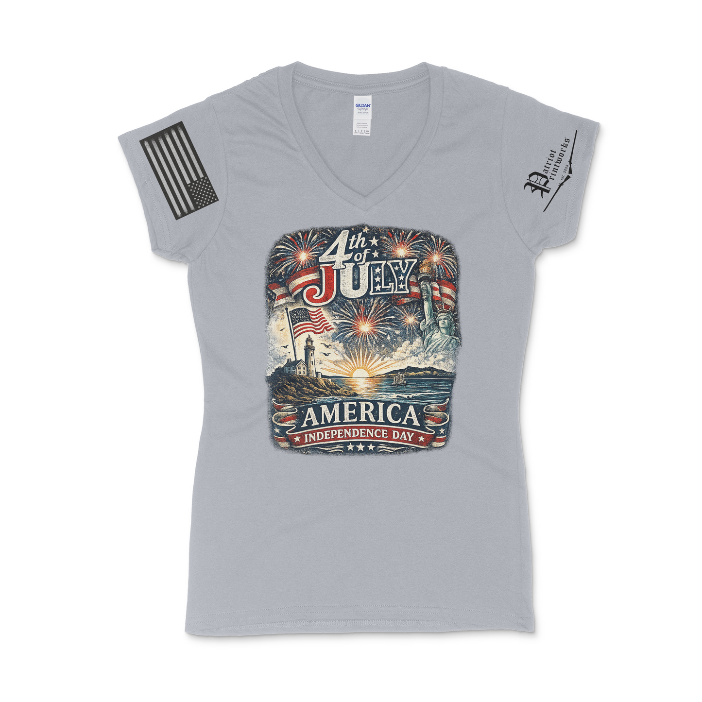 Americana Celebration Women's V-Neck T-Shirt