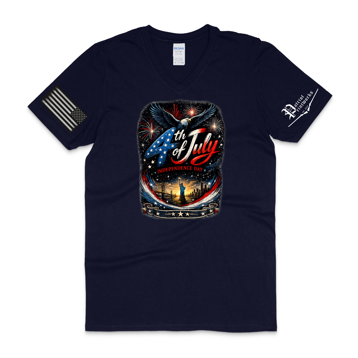 Liberty in Bloom V-Neck T-Shirt