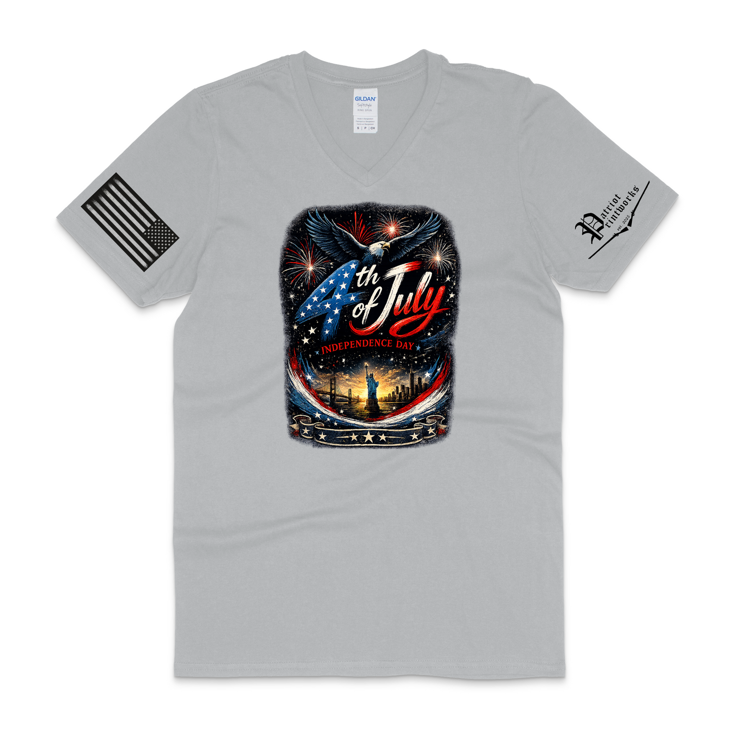 Liberty in Bloom V-Neck T-Shirt