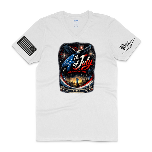 Liberty in Bloom V-Neck T-Shirt