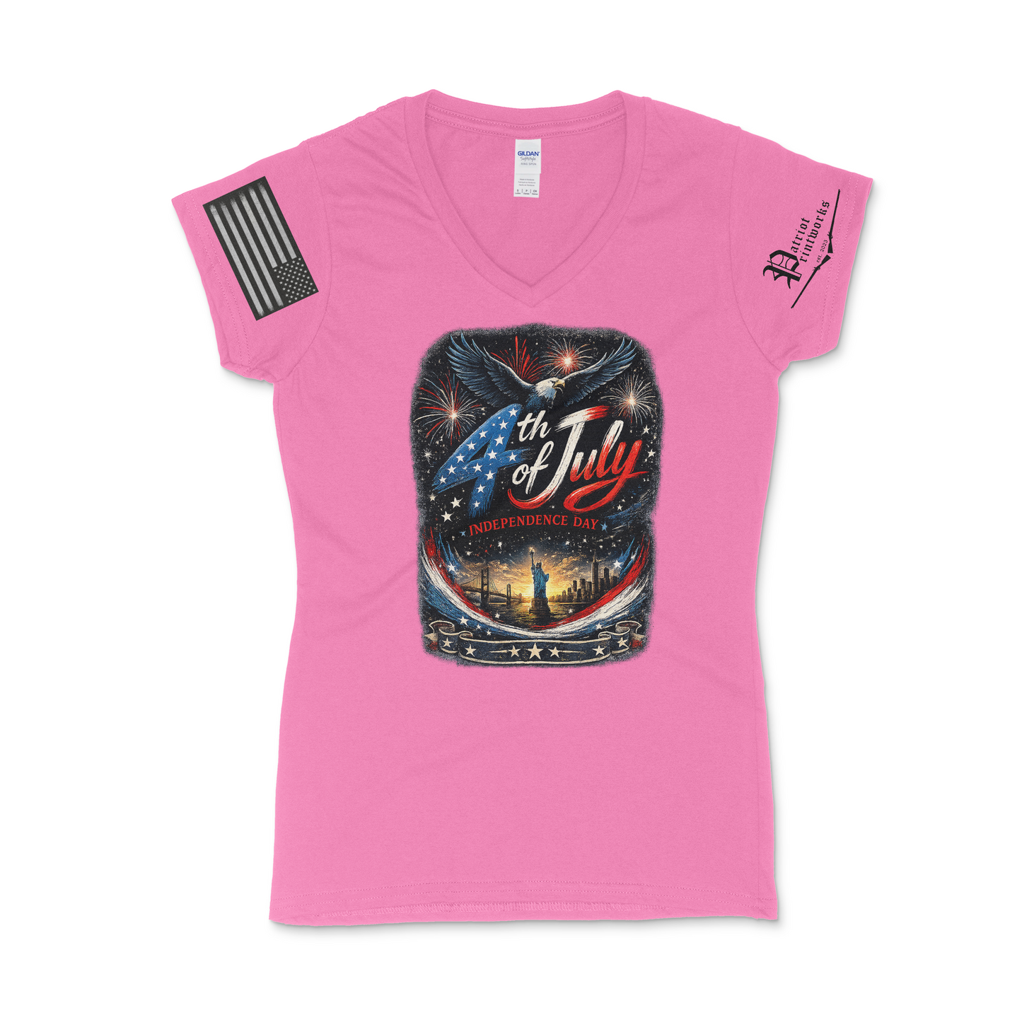Liberty in Bloom Women's V-Neck T-Shirt