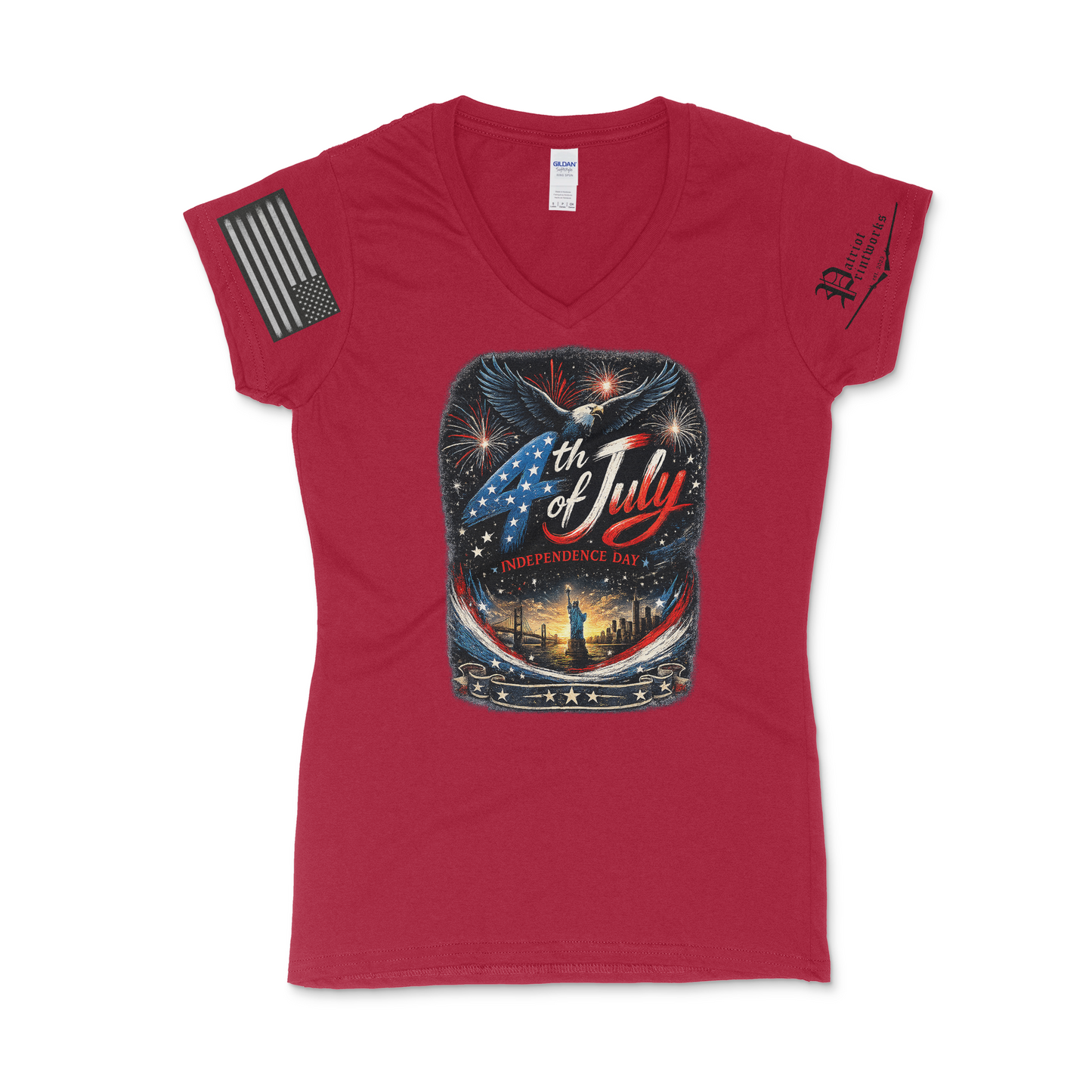 Liberty in Bloom Women's V-Neck T-Shirt