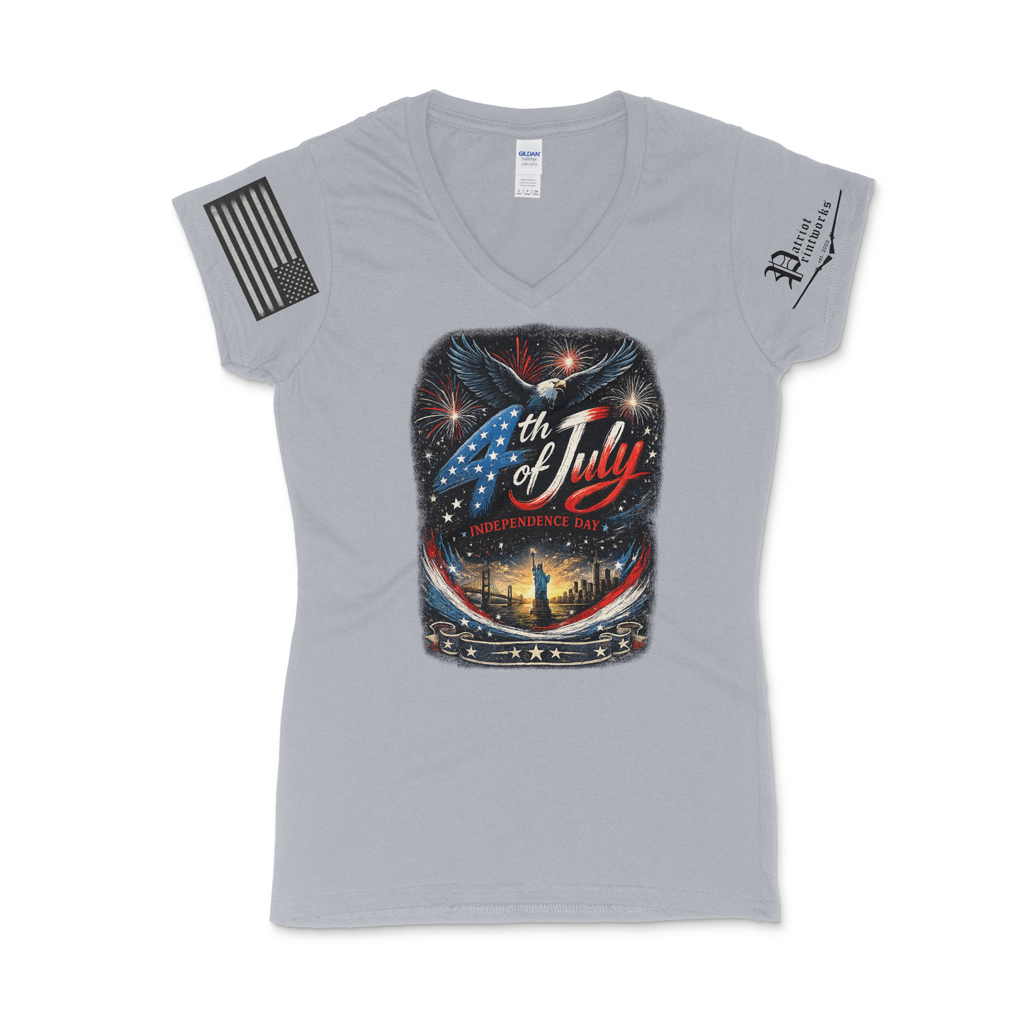 Liberty in Bloom Women's V-Neck T-Shirt