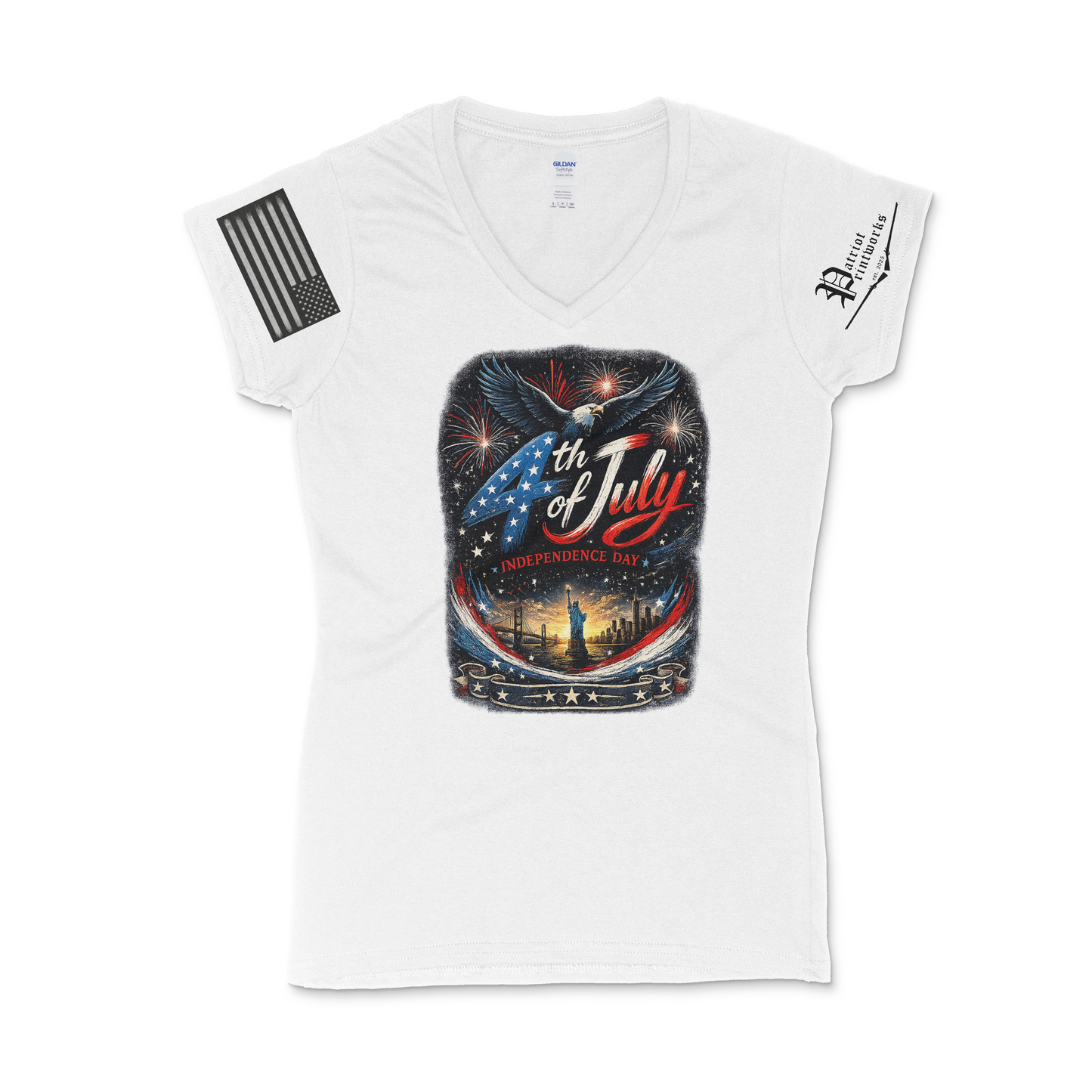 Liberty in Bloom Women's V-Neck T-Shirt