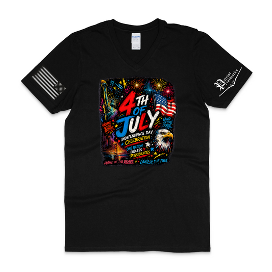 Independence Glow V-Neck T-Shirt