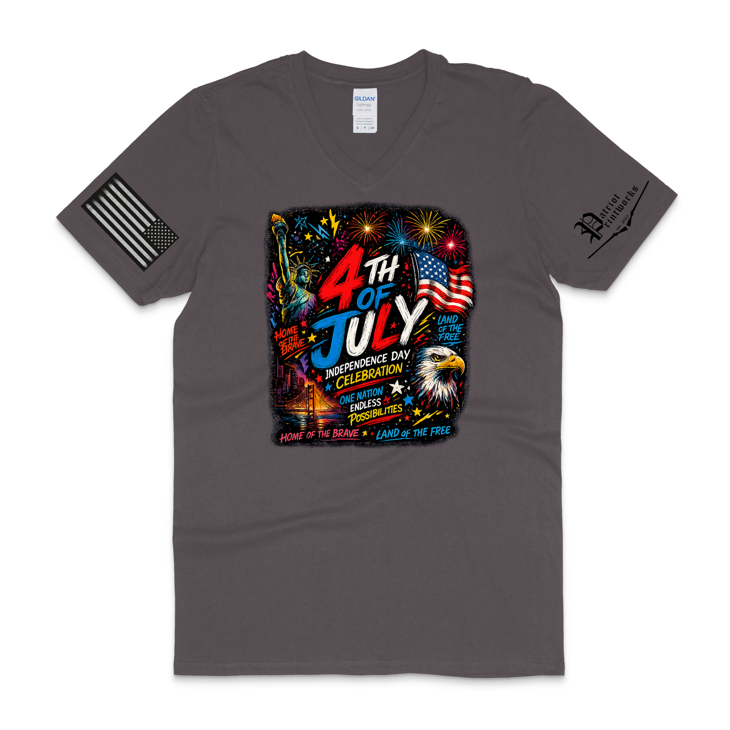 Independence Glow V-Neck T-Shirt