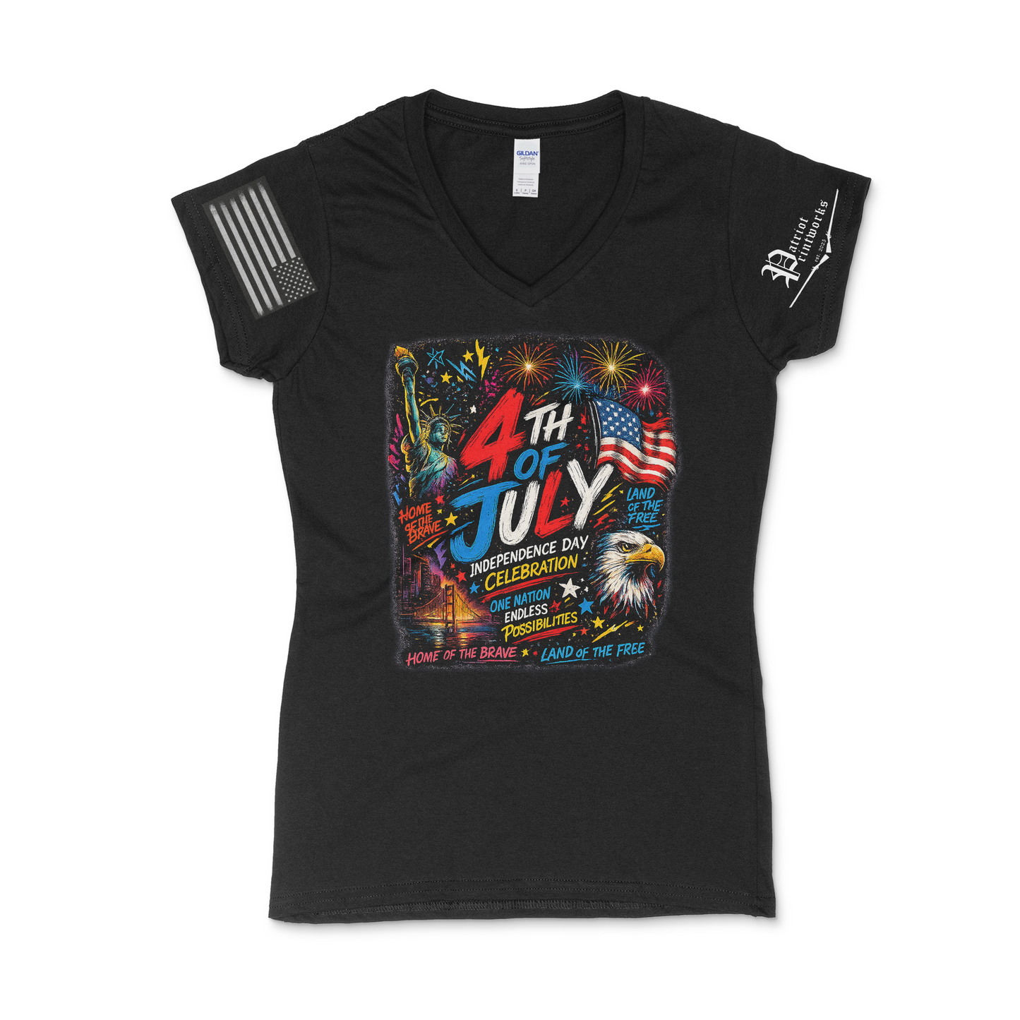 Independence Glow Women's V-Neck T-Shirt