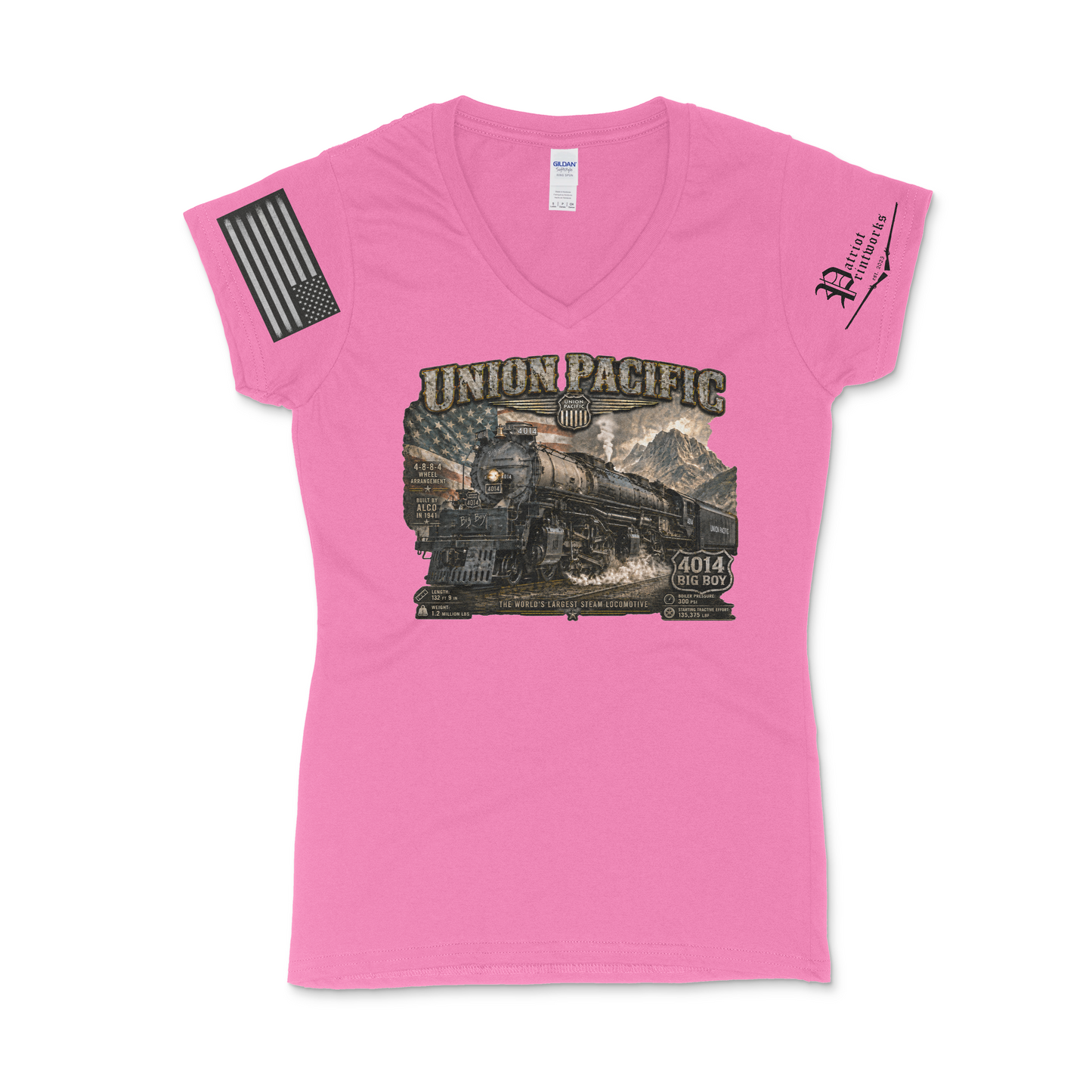 Big Boy King of the Rails Women's V-Neck T-Shirt