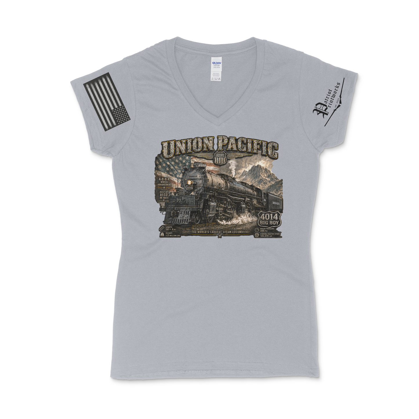 Big Boy King of the Rails Women's V-Neck T-Shirt