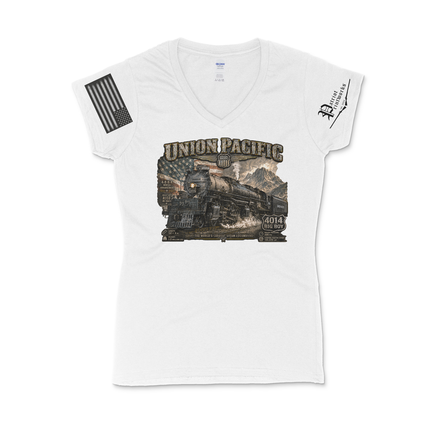 Big Boy King of the Rails Women's V-Neck T-Shirt