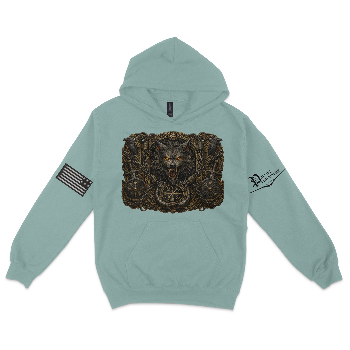 Bound Wolf of Ragnarok Hoodie