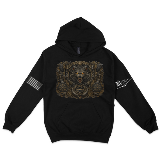 Bound Wolf of Ragnarok Hoodie