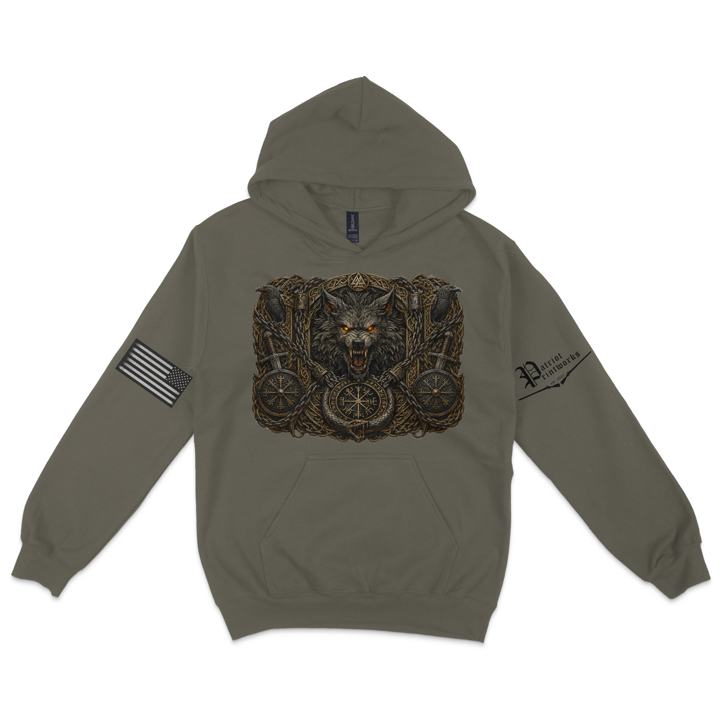 Bound Wolf of Ragnarok Hoodie