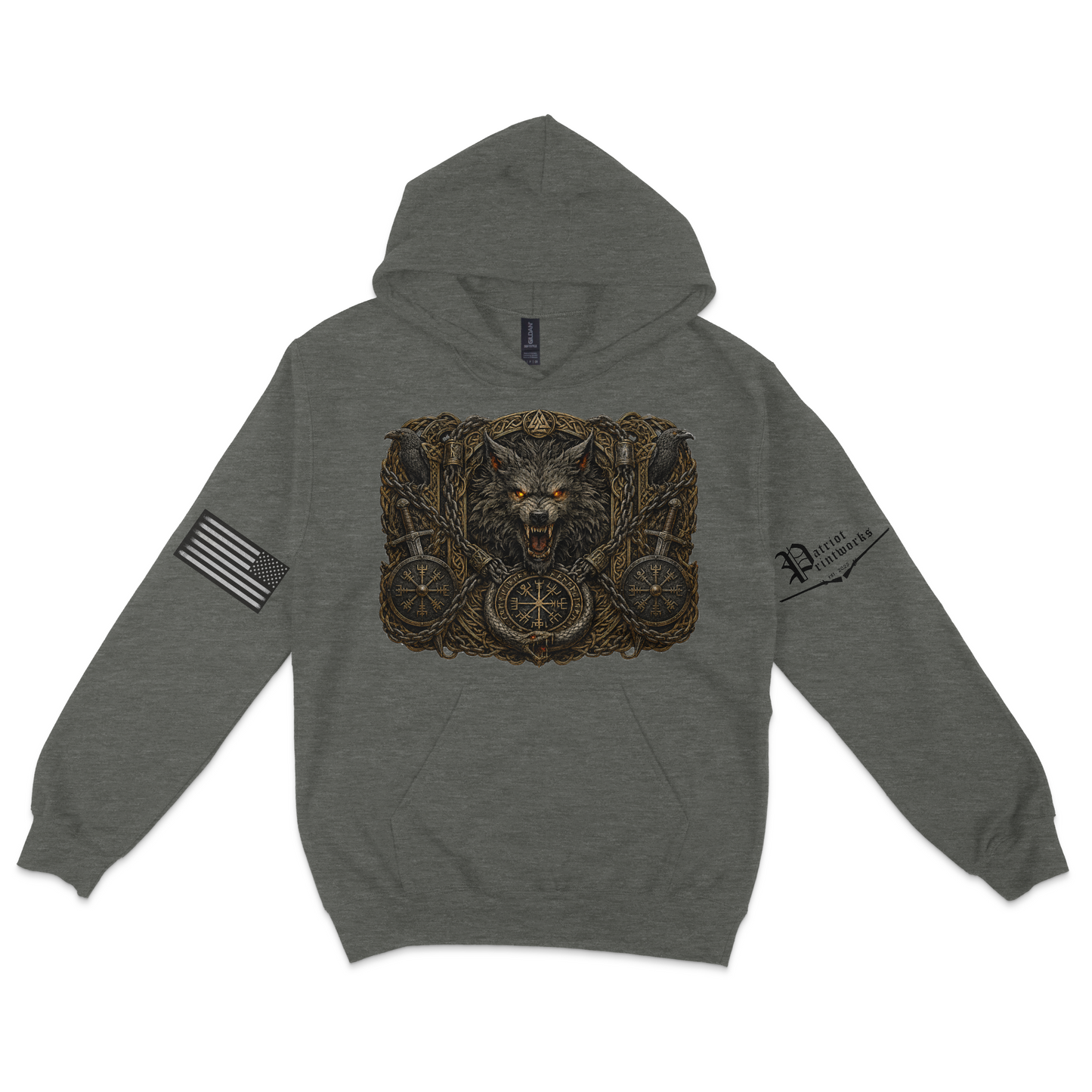 Bound Wolf of Ragnarok Hoodie