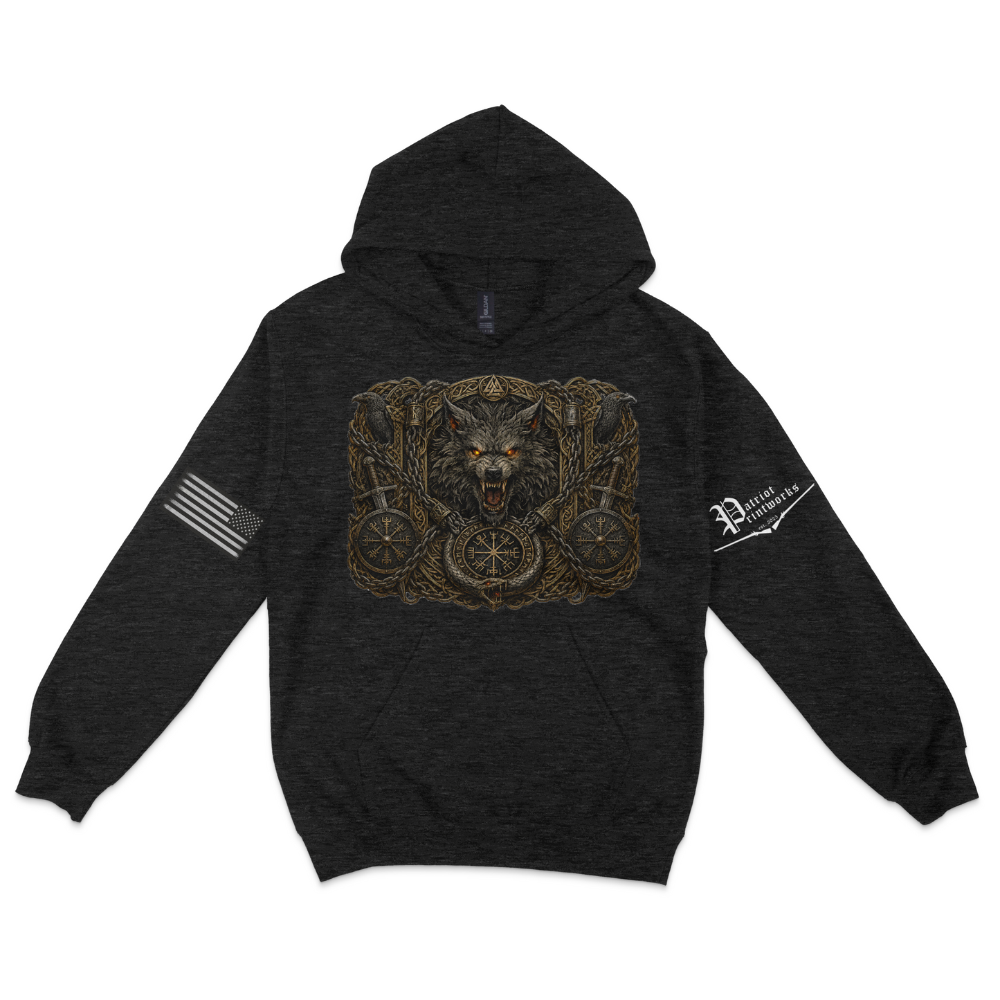 Bound Wolf of Ragnarok Hoodie