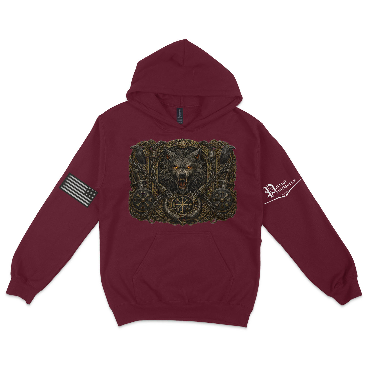 Bound Wolf of Ragnarok Hoodie
