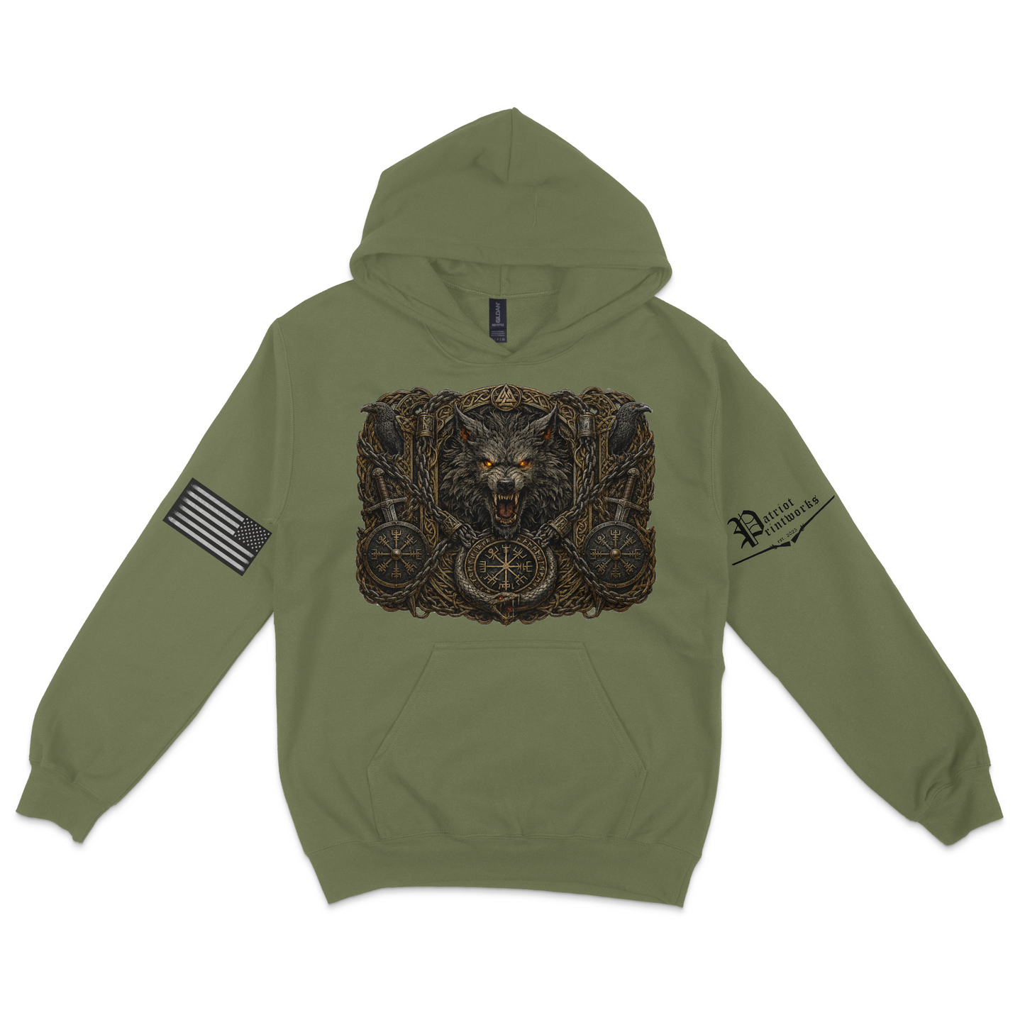 Bound Wolf of Ragnarok Hoodie
