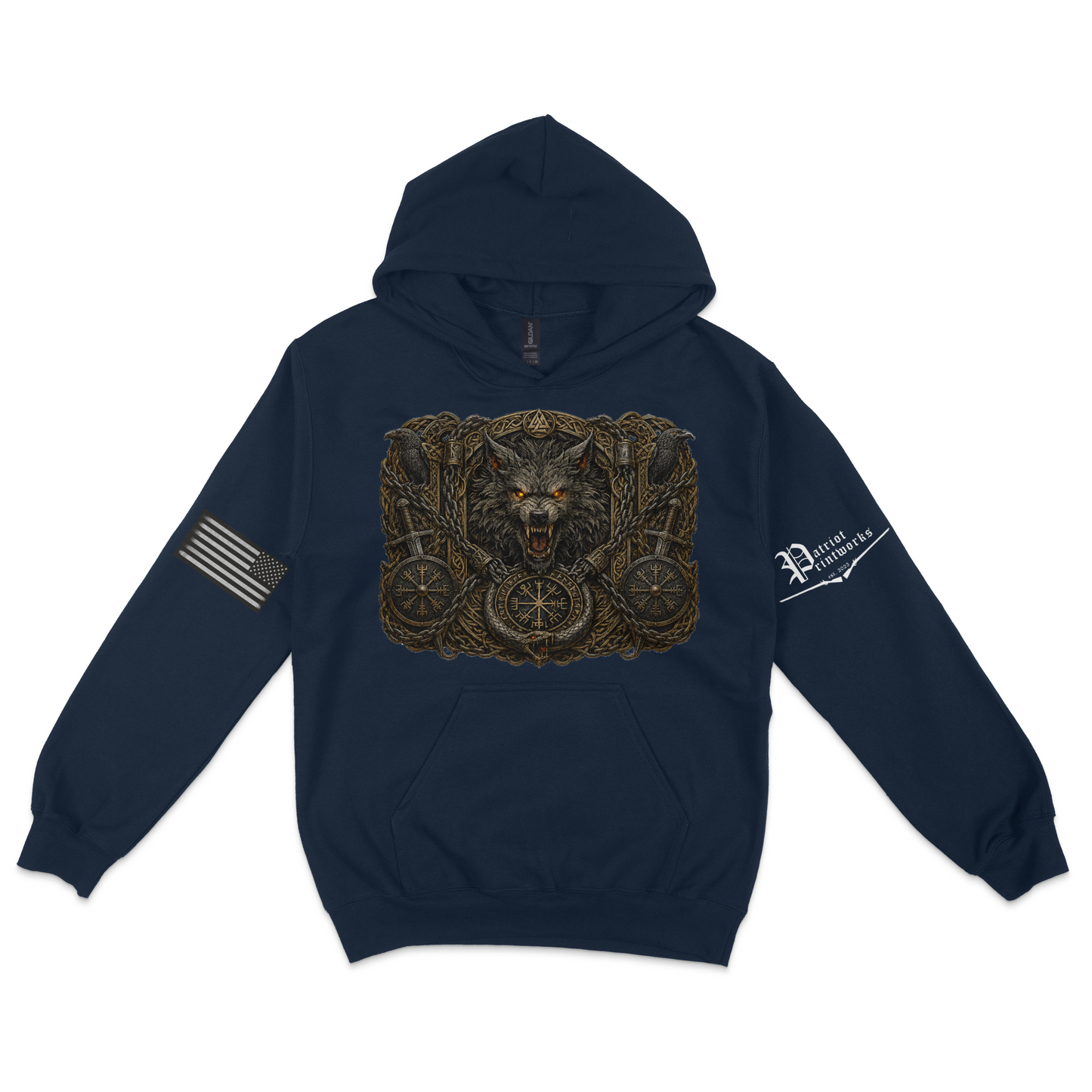 Bound Wolf of Ragnarok Hoodie
