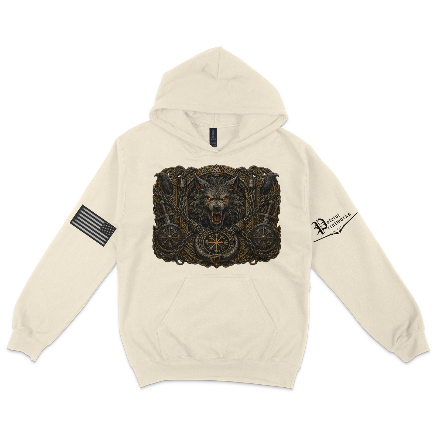 Bound Wolf of Ragnarok Hoodie