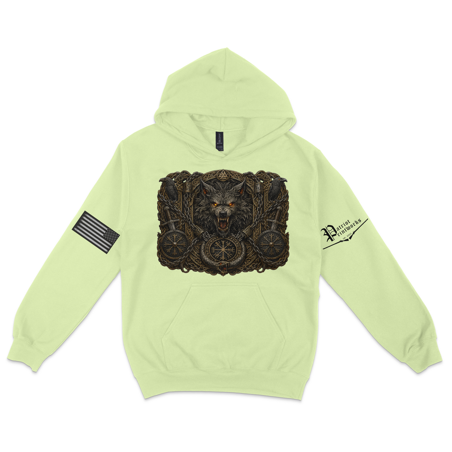 Bound Wolf of Ragnarok Hoodie