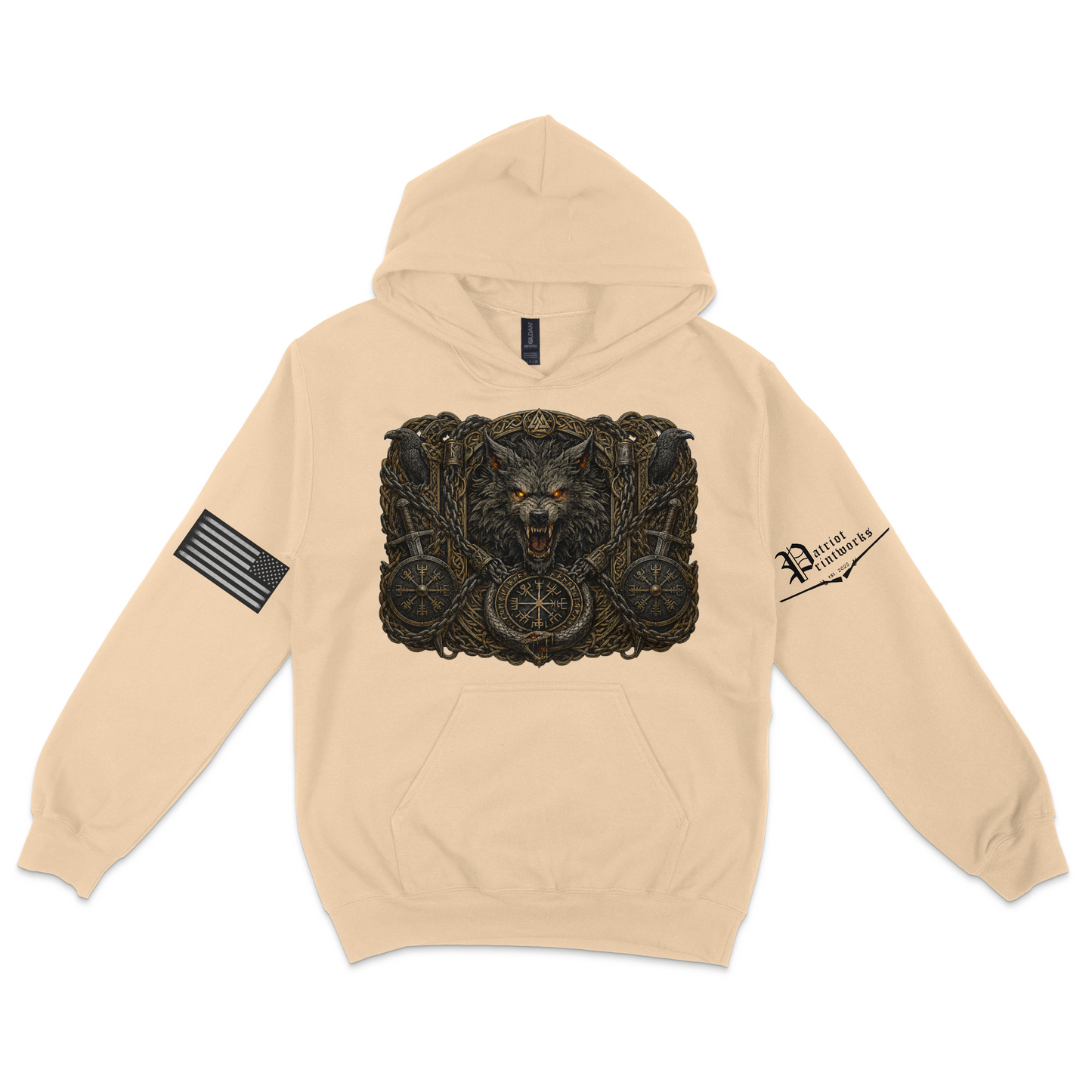 Bound Wolf of Ragnarok Hoodie