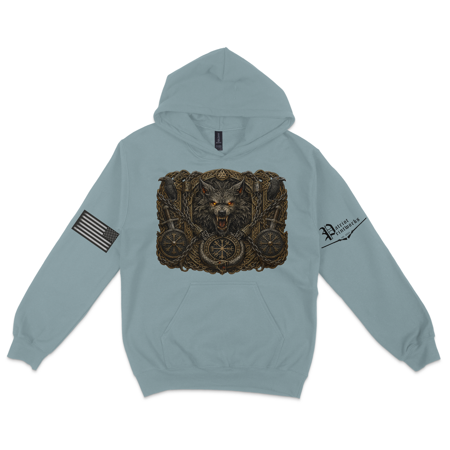 Bound Wolf of Ragnarok Hoodie