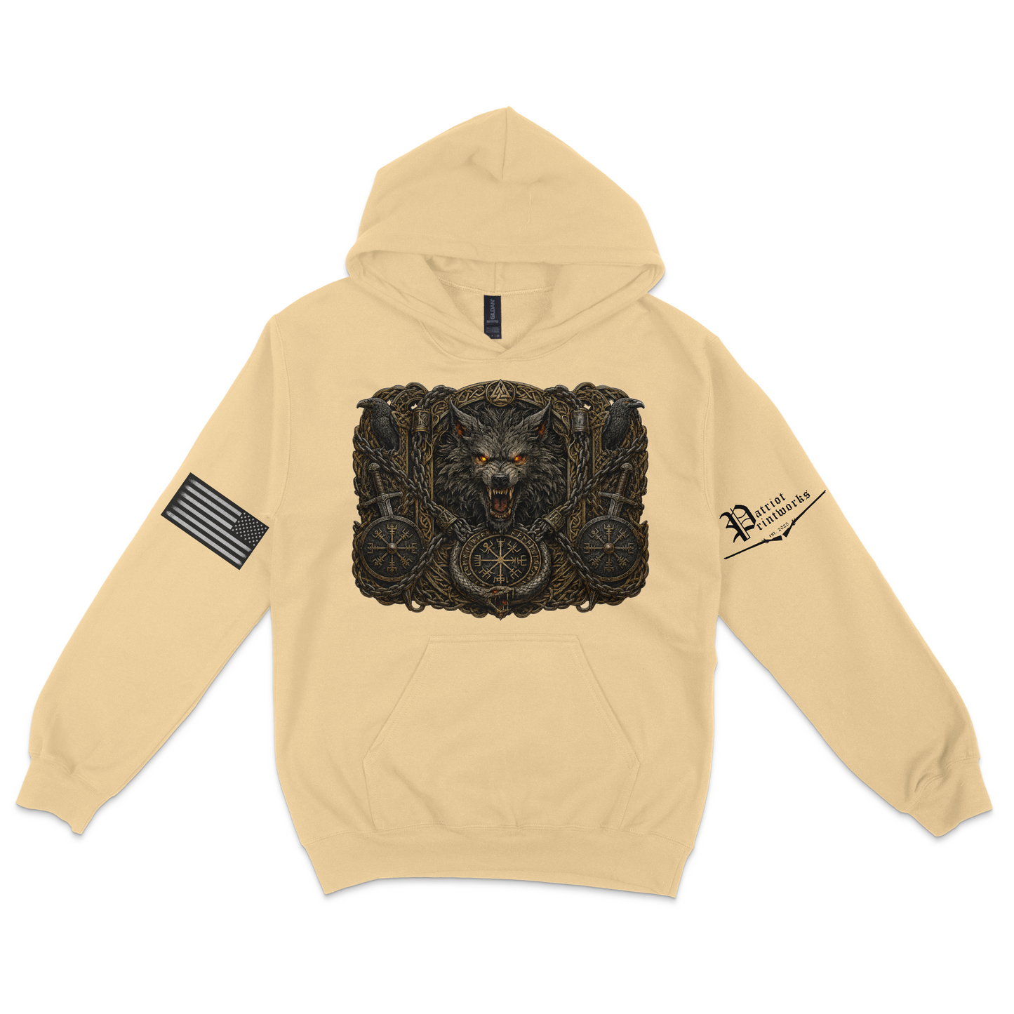 Bound Wolf of Ragnarok Hoodie