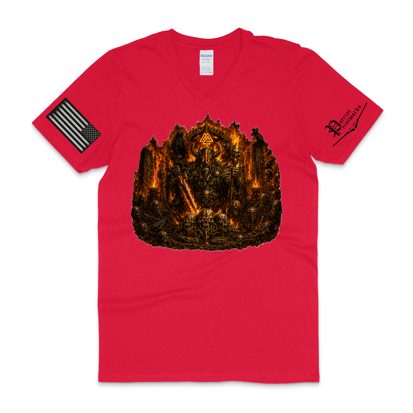 Burning Barrow Lord V-Neck T-Shirt