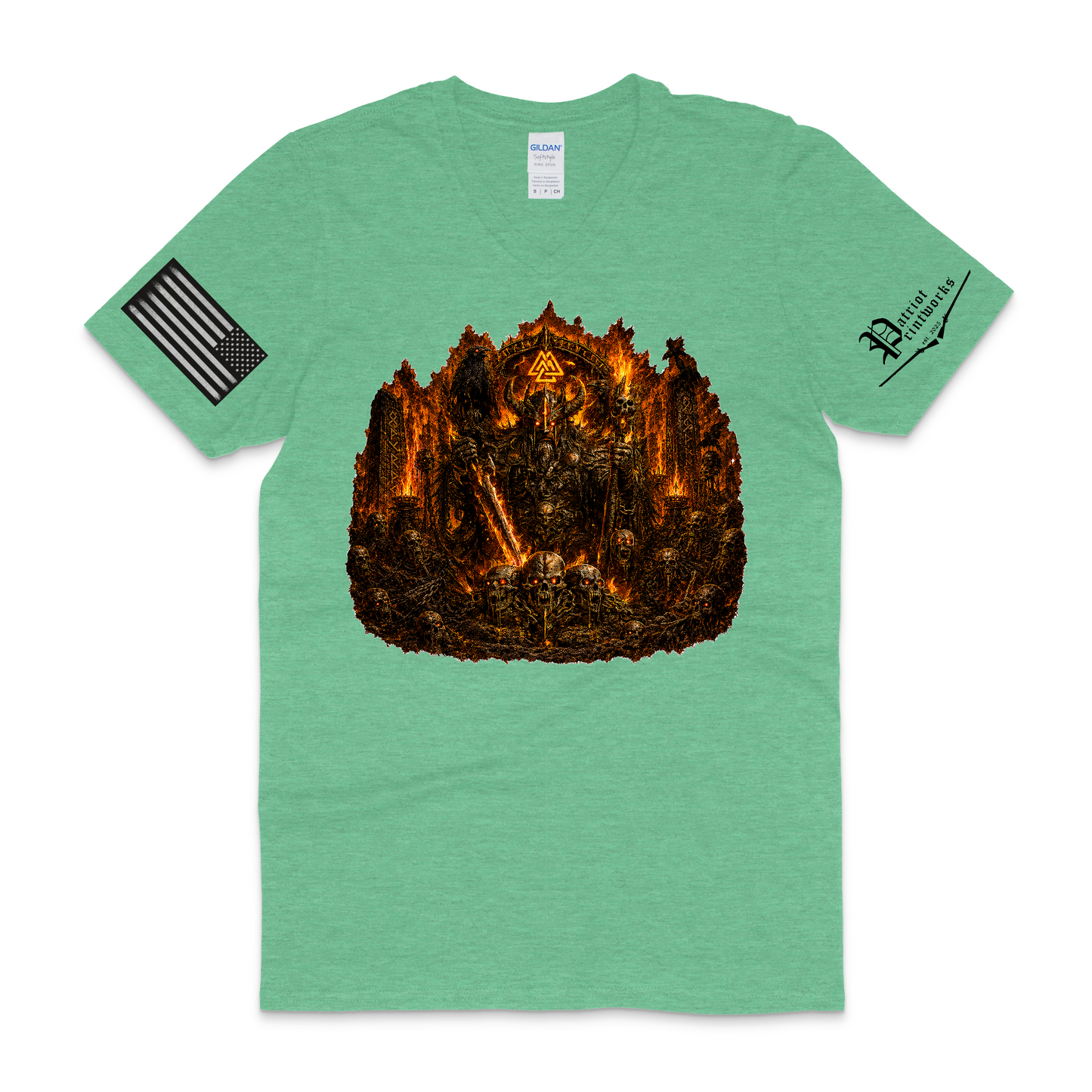 Burning Barrow Lord V-Neck T-Shirt