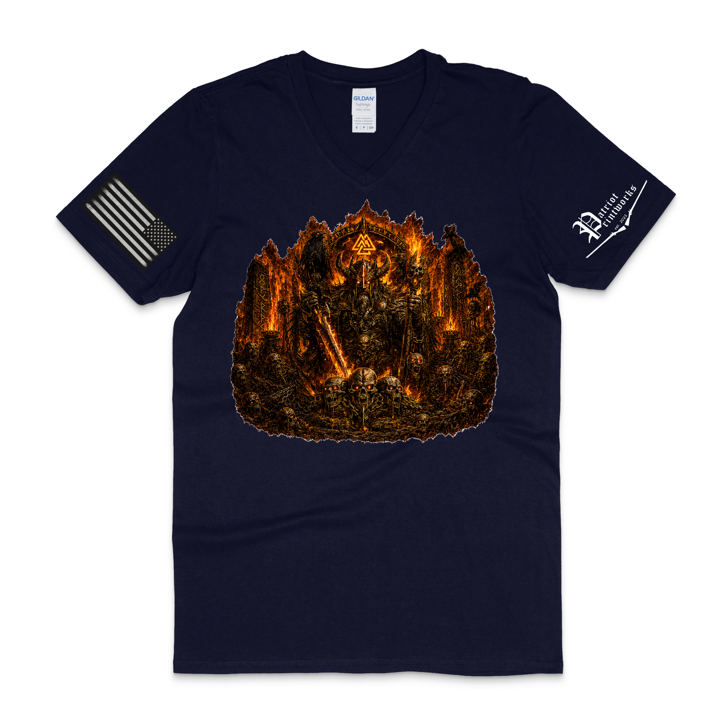 Burning Barrow Lord V-Neck T-Shirt