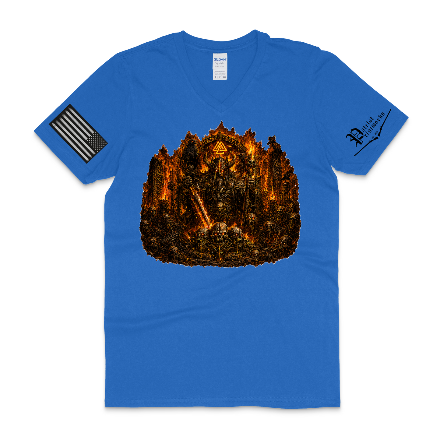 Burning Barrow Lord V-Neck T-Shirt